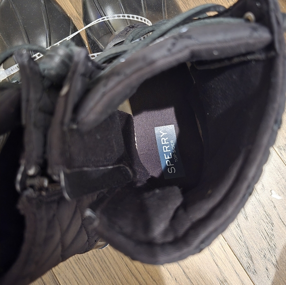 🆕 Sperry Topsider Saltwater Kids Nylon Quilt Duck Boots Fall Winter Classic - Picture 7 of 16